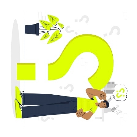 Un home amb preguntes